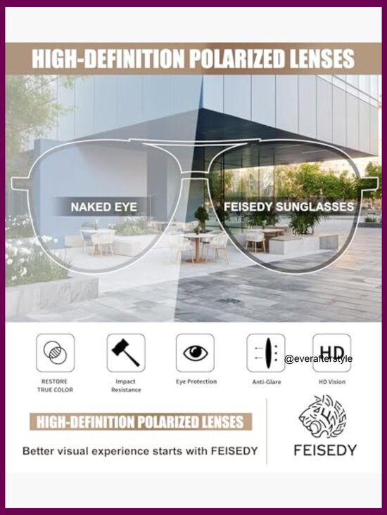 Retro Polarized Aviator Sunglasses Metal Frame UV400 Protection main image 2